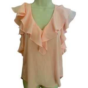 BISOU BISOU Ruffled blouse / top Light Coral size S